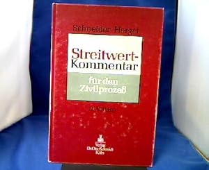 Imagen del vendedor de Streitwert-Kommentar f�r den Zivilprozess. Begr. von Egon Schneider. Fortgef. von Kurt Herget a la venta por Antiquariat Michael Solder