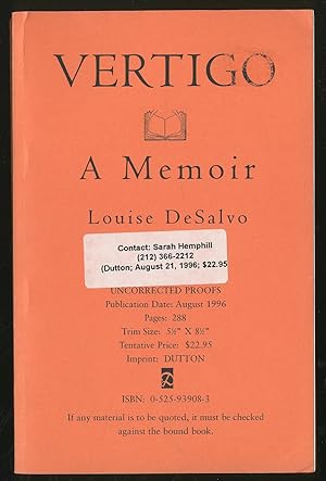 Bild des Verkufers fr Vertigo zum Verkauf von Between the Covers-Rare Books, Inc. ABAA