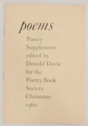 Bild des Verkufers fr Poems: Poetry Supplement zum Verkauf von Jeff Hirsch Books, ABAA
