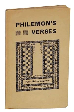 Image du vendeur pour Philemon's Verses mis en vente par Jeff Hirsch Books, ABAA