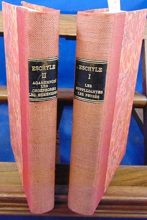 Bild des Verkufers fr Tome 1 -Les suppliantes. Les Perses. Les sept contre Thebes. Promette enchain. Tome 2 - Agamemnon. Les Chophores. Les Eumenides zum Verkauf von librairie le vieux livre