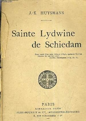 Bild des Verkufers fr SAINTE LYDWINE DE SCHIEDAM. zum Verkauf von Le-Livre