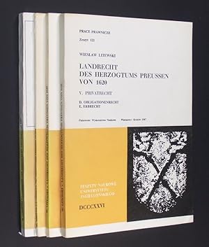 Landrecht des Herzogtums Preussen von 1620. [Von Wieslaw Litewski]. Bände 1-3 und 5. - Band 1: St...