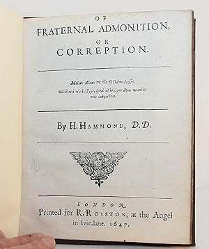 Of Fraternal Admonition, or Correption