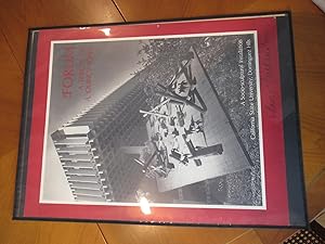 Bild des Verkufers fr Original Poster "The Forum: A Tribute To A. Quincy Jones: A Socio-Sculptural Installation / California State University, Dominguez Hills", Illustrated With Photograph zum Verkauf von Arroyo Seco Books, Pasadena, Member IOBA