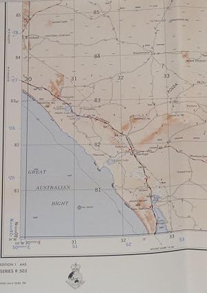 Kimba. South Australia 1:25000 Map Sheet SI 53-7, Edition 1-AAS. Series R 502