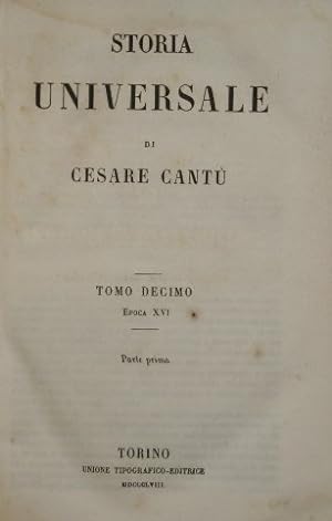 Storia Universale di Cesare Cantù. Vol. X