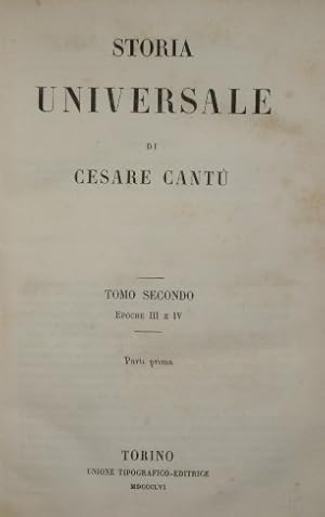 Storia Universale di Cesare Cantù. Vol. II