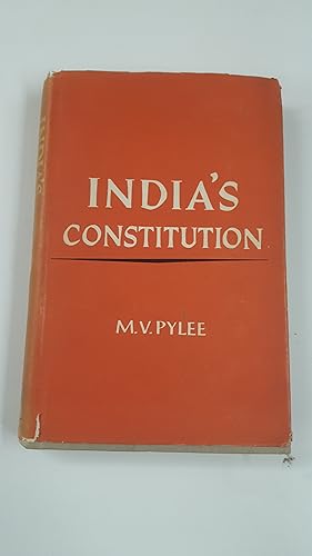 Seller image for INDIAS CONSTITUTION. for sale by Cambridge Rare Books