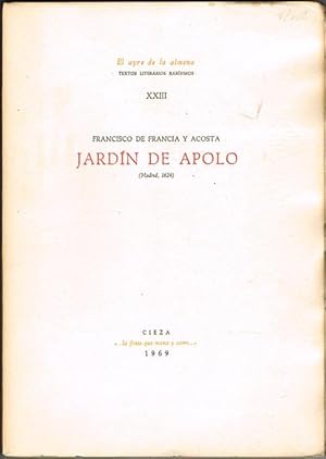 Image du vendeur pour JARDN DE APOLO. (Madrid. 1624). mis en vente par Asilo del libro