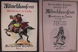 Bild des Verkufers fr Mnchhausens Abenteuer zu Lande zum Verkauf von Buchantiquariat Uwe Sticht, Einzelunter.