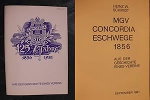 MGV Concordia Eschwege 1856 - Aus der Geschichte eines Vereins