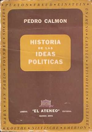 Image du vendeur pour Historia de las ideas polticas mis en vente par SOSTIENE PEREIRA