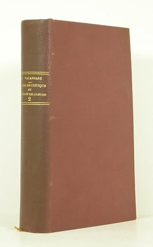 Etudes De Critique et D'histoire Religieuse: Deuxieme Serie
