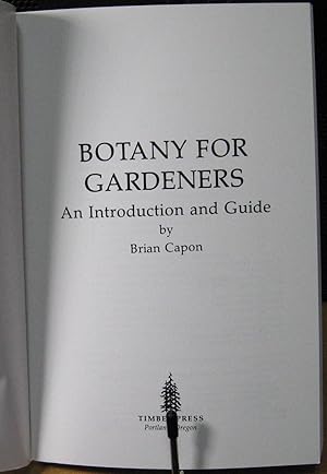 Bild des Verkufers fr Botany for Gardeners: An Introduction and Guide zum Verkauf von Phyllis35