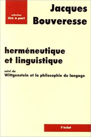 Herméneutique et Linguistique