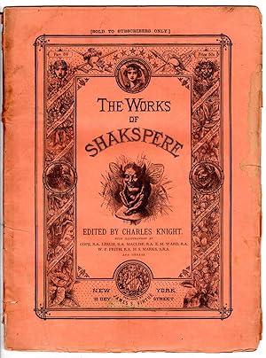 Seller image for The Works of Shakspere (sic) Edited by Charles Knight. Cymbeline, Act I Scene VII through Act V Scene V. James S. Virtue wrappers. for sale by Singularity Rare & Fine