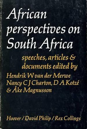 Seller image for African Perspectives on South Africa : Speeches, Articles & Documents for sale by Godley Books