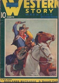 Image du vendeur pour WESTERN STORY: January, Jan. 22, 1938 ("Wolves of the Chaparral") mis en vente par Books from the Crypt