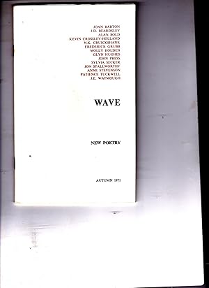 Imagen del vendedor de WAVE. Number 5. Autumn 1971. A Quarterly Magazine of New Poetry a la venta por SAVERY BOOKS