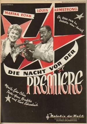 "Die Nacht vor der Premiere" (Ein Real-Film im Europa-Film-Verleih mit Marika Rökk und Louis Arms...