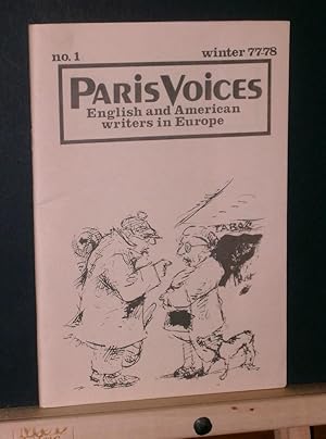 Bild des Verkufers fr Paris Voices #1 English and American writers in Europe zum Verkauf von Tree Frog Fine Books and Graphic Arts