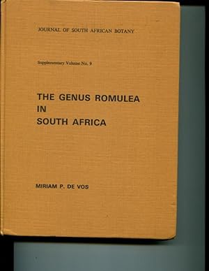 Image du vendeur pour The Genus Romulea in South Africa (Journal of South African Botany Supplementary Volume No. 9) mis en vente par Orca Knowledge Systems, Inc.