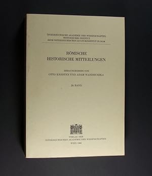 Imagen del vendedor de Rmische historische Mitteilungen. 28. Band. Herausgegeben von Otto Kresten und Adam Wandruszka. (= sterreichische Akademie der Wissenschaften, Historisches Institut beim sterreichischen Kulturinstitut in Rom). a la venta por Antiquariat Kretzer