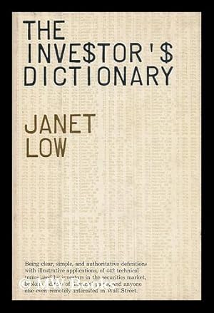 Imagen del vendedor de The Investor's Dictionary a la venta por MW Books