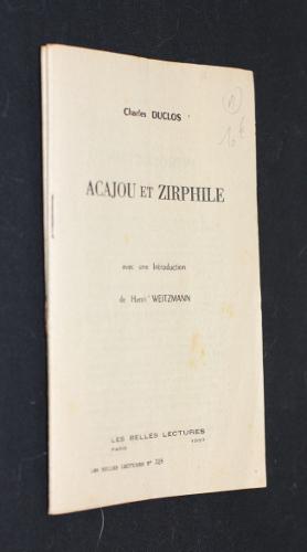 Bild des Verkufers fr Acajou et Zirphile zum Verkauf von Abraxas-libris