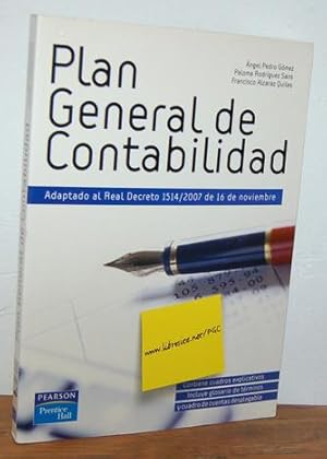 Seller image for PLAN GENERAL DE CONTABILIDAD (Adaptado al Real Decreto 1514/2007 de 16 de noviembre) for sale by EL RINCN ESCRITO