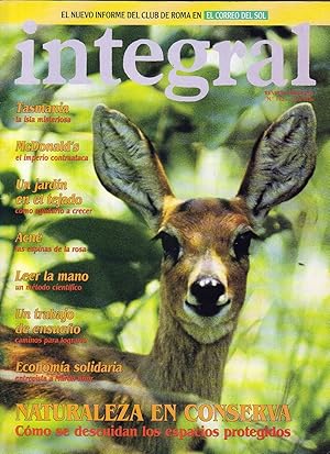 Imagen del vendedor de Ecologa, salud y vida natural REVISTA INTEGRAL. N 142, Volmen 5 Octubre 1991. Tasmania, Mcdonald s, un jardn en el tejado, acn, leer la mano, un trabajo de ensueo, economa solidaria, Naturaleza en conserva. a la venta por EL RINCN ESCRITO