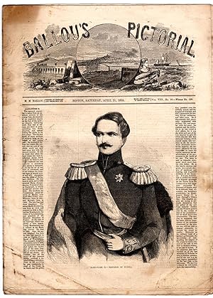 Ballou's Pictorial Drawing-Room Companion, April 21, 1855. Alexander II, Emperor of Russia; Crime...