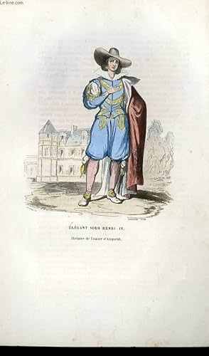 Bild des Verkufers fr GRAVURES 19eme COULEURS ELEGANT SOUS HENRI IV zum Verkauf von Le-Livre
