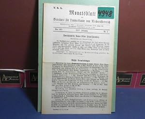 XXIV. Jahrgang 1925 Nr. 5, - Monatsblatt des Vereines für Landeskunde von Niederösterreich.