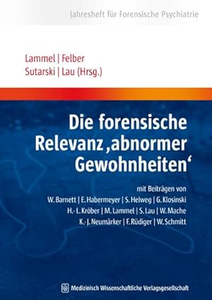 Seller image for Die forensische Relevanz ?abnormer Gewohnheiten'' for sale by Rheinberg-Buch Andreas Meier eK