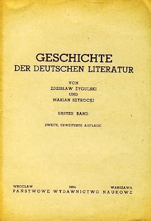 Imagen del vendedor de Geschichte der Deutschen Literatur von ihren Anfngen bis zum 15. Jahrhundert. Erster Band. 2., erw. Aufl. a la venta por Fundus-Online GbR Borkert Schwarz Zerfa