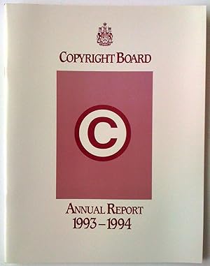 Image du vendeur pour Annual Report 1993-1994 - Rapport annuel 1993-1994 mis en vente par Claudine Bouvier