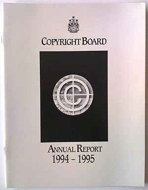 Image du vendeur pour Annual Report 1994-1995 - Rapport annuel 1994-1995 mis en vente par Claudine Bouvier