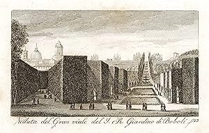 Seller image for Veduta del Gran viale del I. e R. Giardino di Boboli for sale by Sergio Trippini