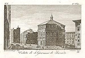 Seller image for Veduta di S.Giovanni di Firenze for sale by Sergio Trippini