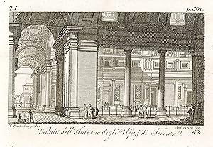 Seller image for Veduta dell'Interno degli Ufizi di Firenze for sale by Sergio Trippini