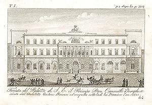 Seller image for Facciata del Palazzo di S.E. il Principe Don Camillo Borghese . for sale by Sergio Trippini