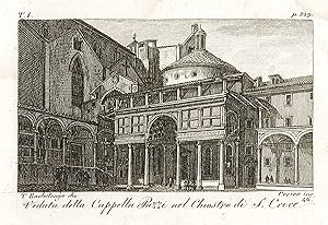 Seller image for Veduta della Cappella Pazzi nel Chiostro di S.Croce for sale by Sergio Trippini