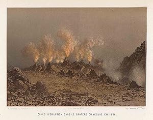 Image du vendeur pour Cones d'eruption dans le cratere du Vesuve en 1831 mis en vente par Sergio Trippini