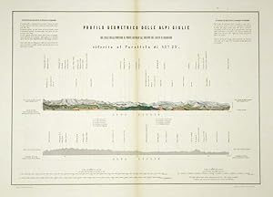 Imagen del vendedor de Profilo Geometrico delle Alpi Giulie / dal Colle della Pontebba al Monte Bittoray all'oriente del Golfo di Quarnaro / . a la venta por Sergio Trippini