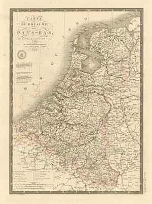 Bild des Verkufers fr Carte du Royaume des Pays - Bas zum Verkauf von Sergio Trippini