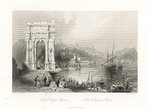 Seller image for Arch of Trajan, Ancona - L'Arc de Trajan a Ancone. for sale by Sergio Trippini