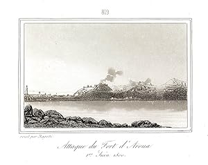 Attaque du Fort d'Arona 1 Juin 1800