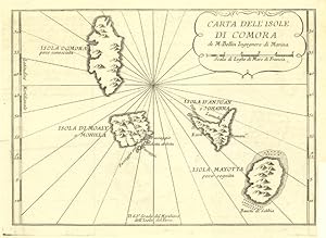 Image du vendeur pour Carta dell'Isole di Comora mis en vente par Sergio Trippini